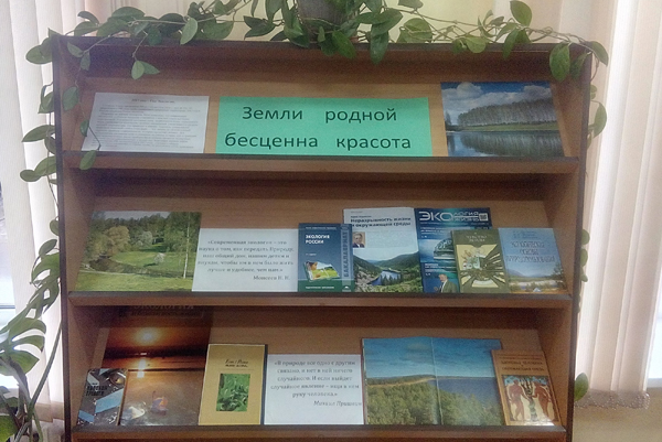 «Земли родной бесценна красота» (2017 год – Год экологии)