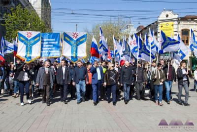 СГАУ принял участие в первомайском шествии 