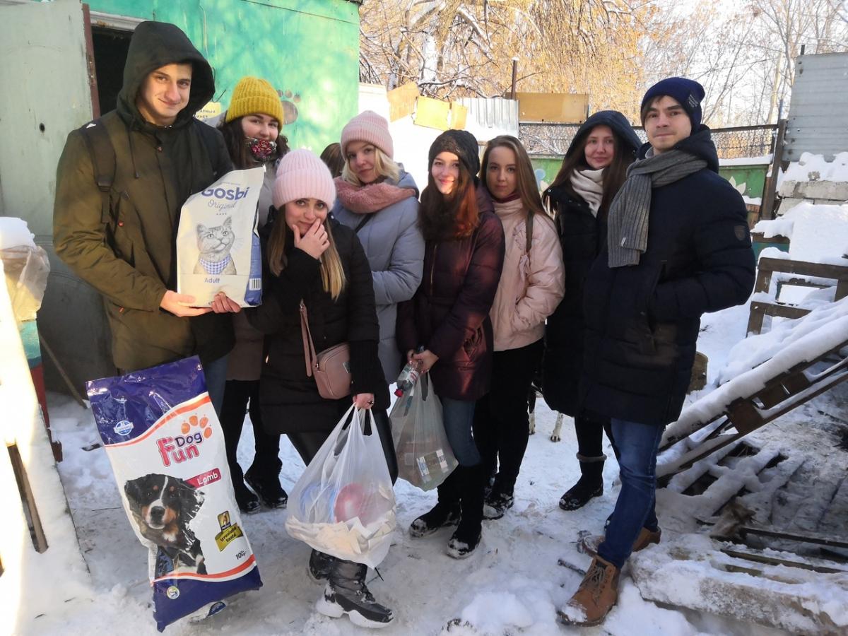 Студенты оказали помощь приюту для животных