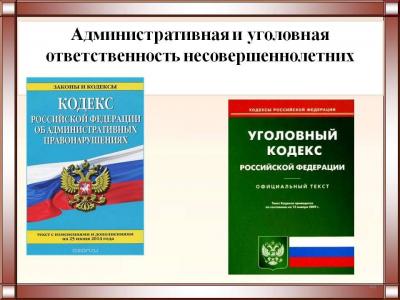 «Административная и уголовная ответственность»