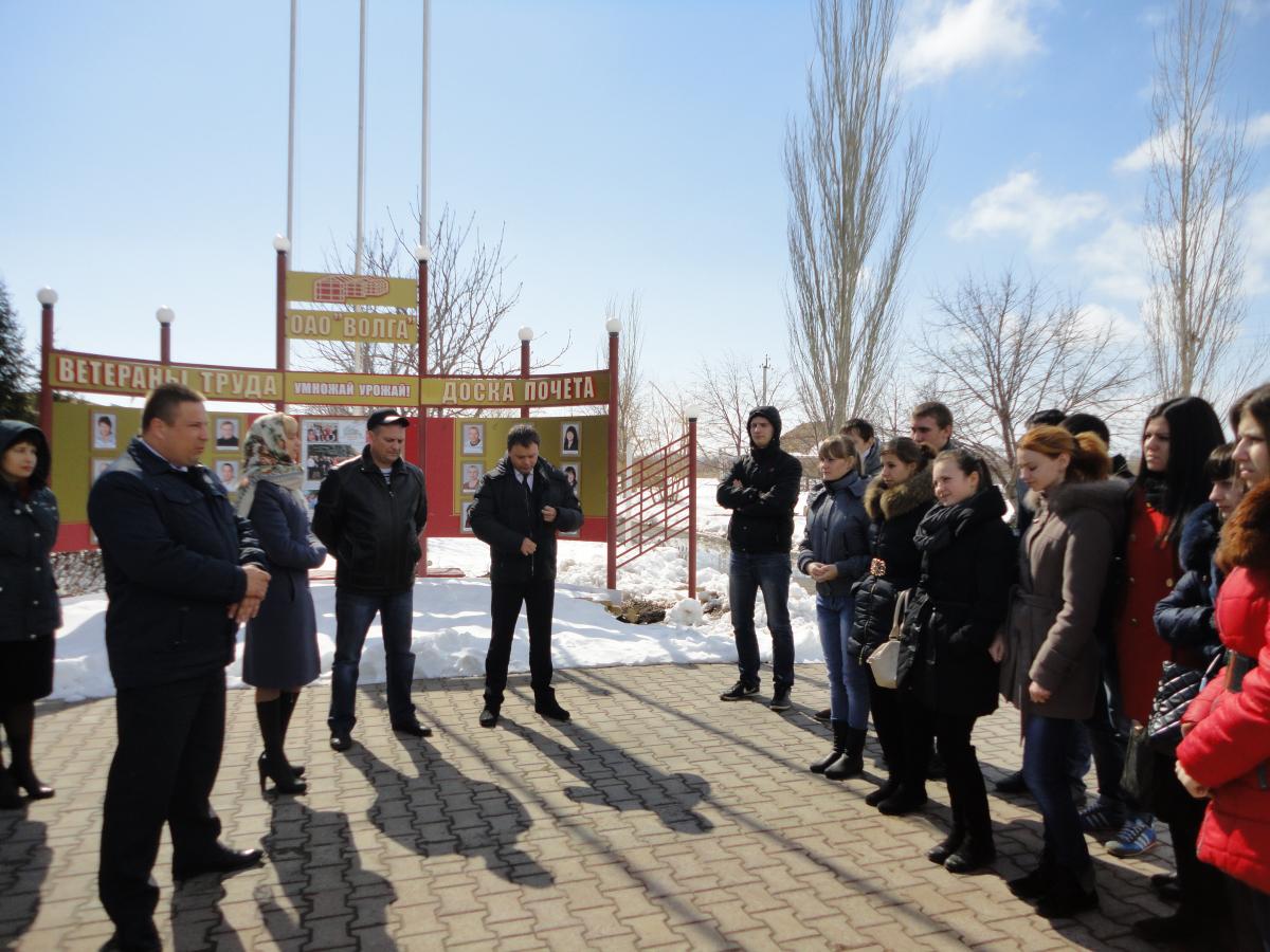 Выездное практическое занятие в филиале кафедры экономики агропромышленного комплекса